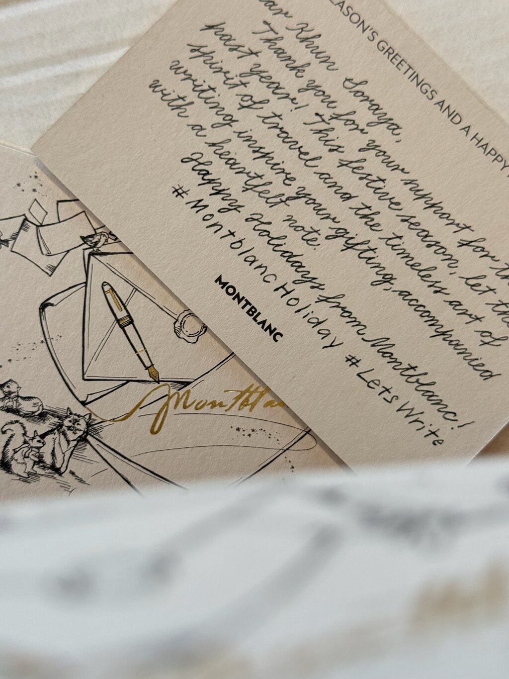 Calligraphy for Montblanc live event